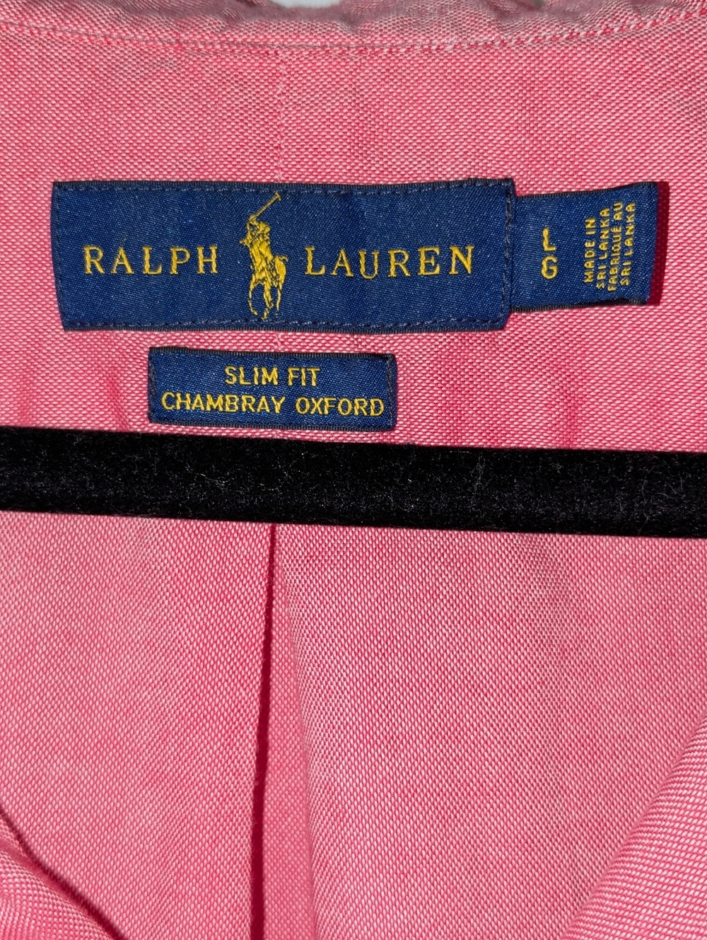 Ralph Lauren Salmon Slim Fit Chambray Oxford Button Down Shirt - Picture 2 of 3